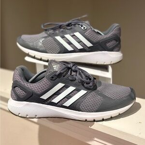 Adidas Duramo 8 BB4656 Gray White Running Shoes Lace Up Low Top Mens Size 13